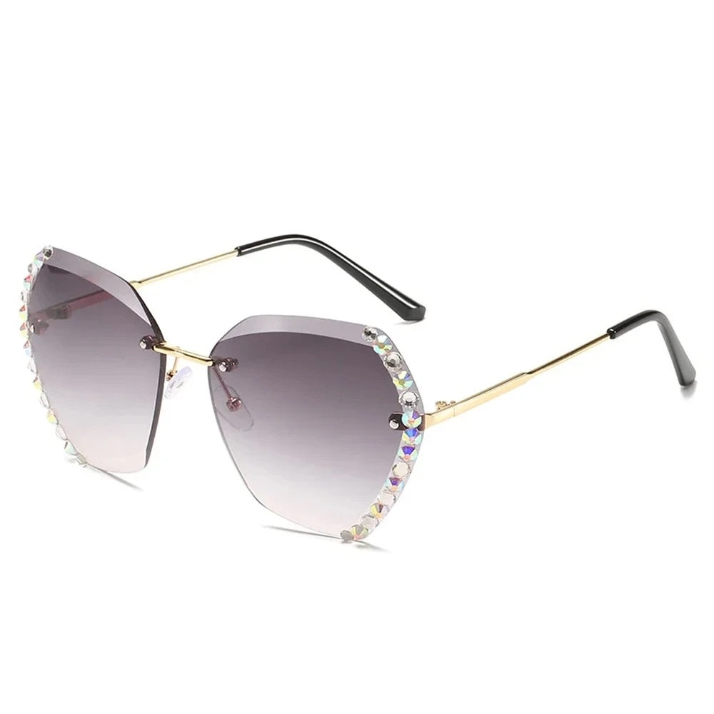 Damen Modisch Geometrisch Stil Sonnenbrille | Übergröße