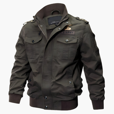 Herren Bomberjacke mit Reißverschluss und Klappentaschen
