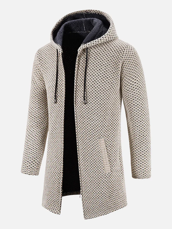 Lange Kapuzenjacke für Männer