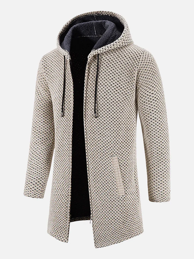 Lange Kapuzenjacke für Männer