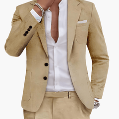 Herren Anzug Set – Blazer und Hose für formelle Anlässe in Beige