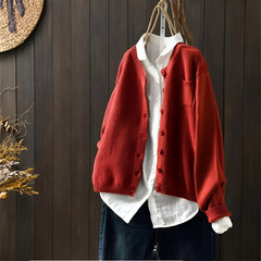MILA | MODERNER STRICK-STYLE in Rot