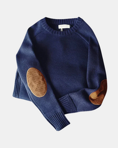 Lässiger Herrenpullover in Marineblau