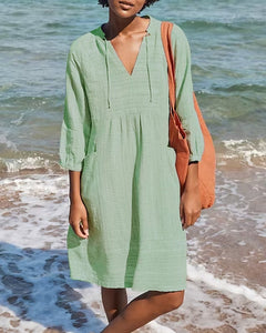 Franca - Hemdkleid - Einfach in Grün
