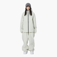 Zweiteiliges Skianzug Set für Unisex in Weiß