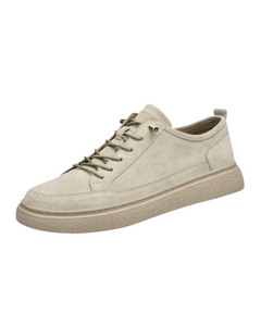 Wildleder Turnschuhe in Beige