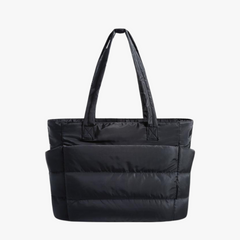 Shelly | Stilvoller Puff-Rucksack in Schwarz