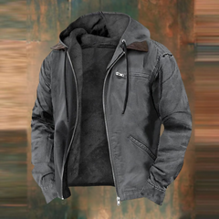 Craig™ - Elegante Herren-Kapuzenjacke in Grau