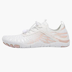 Unisex Barfuß schuhe mit rutschfester Sohle und dehnbarem Fit in Weiß
