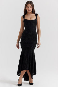Amira | Maxikleid in Schwarz