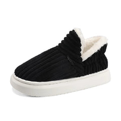 Damen Slippers – Bequeme und stilvolle Hausschuhe für kalte Tage in Schwarz