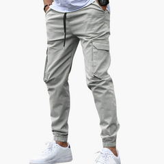 Julian | Entspannter Cargo-Jogger in Hellgrau