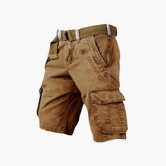 Cargo Shorts für Herren – Bequem & Stylisch mit Gürtel in Braun