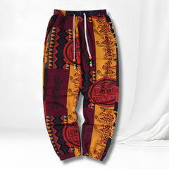 Zahara™ - Bequeme Hose mit Boho-Tribal-Print in Rot