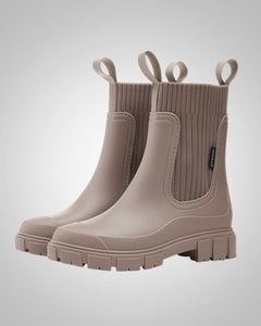 Verena | Damen Sommer Wasserdichte Gummistiefel in Khaki