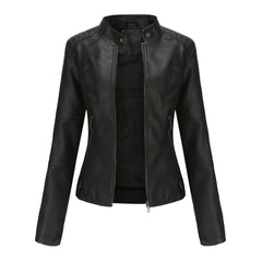 Laila - Lederjacke - Einzigartiges Design in Schwarz