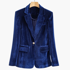 Renate | Eleganter Cordblazer in Blau