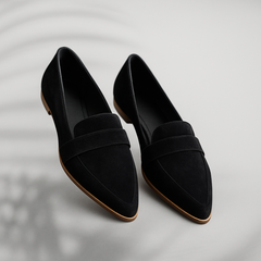 Jennifer | Damen Casual Orthopädische Slip-on Loafers in Schwarz
