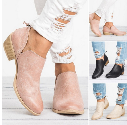 Jaslene - Damenstiefel im Retrostil mit Absatz