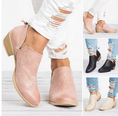 Jaslene - Damenstiefel im Retrostil mit Absatz