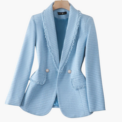 Lieselotte | Gemütlicher Strickblazer in Blau
