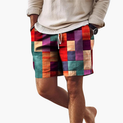 Schnelltrocknende Badeshorts für Herren - Sommer-Style in Rot