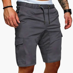 Cargoshorts mit Taschen für Herren - Freizeit Sommerstyle in Grau