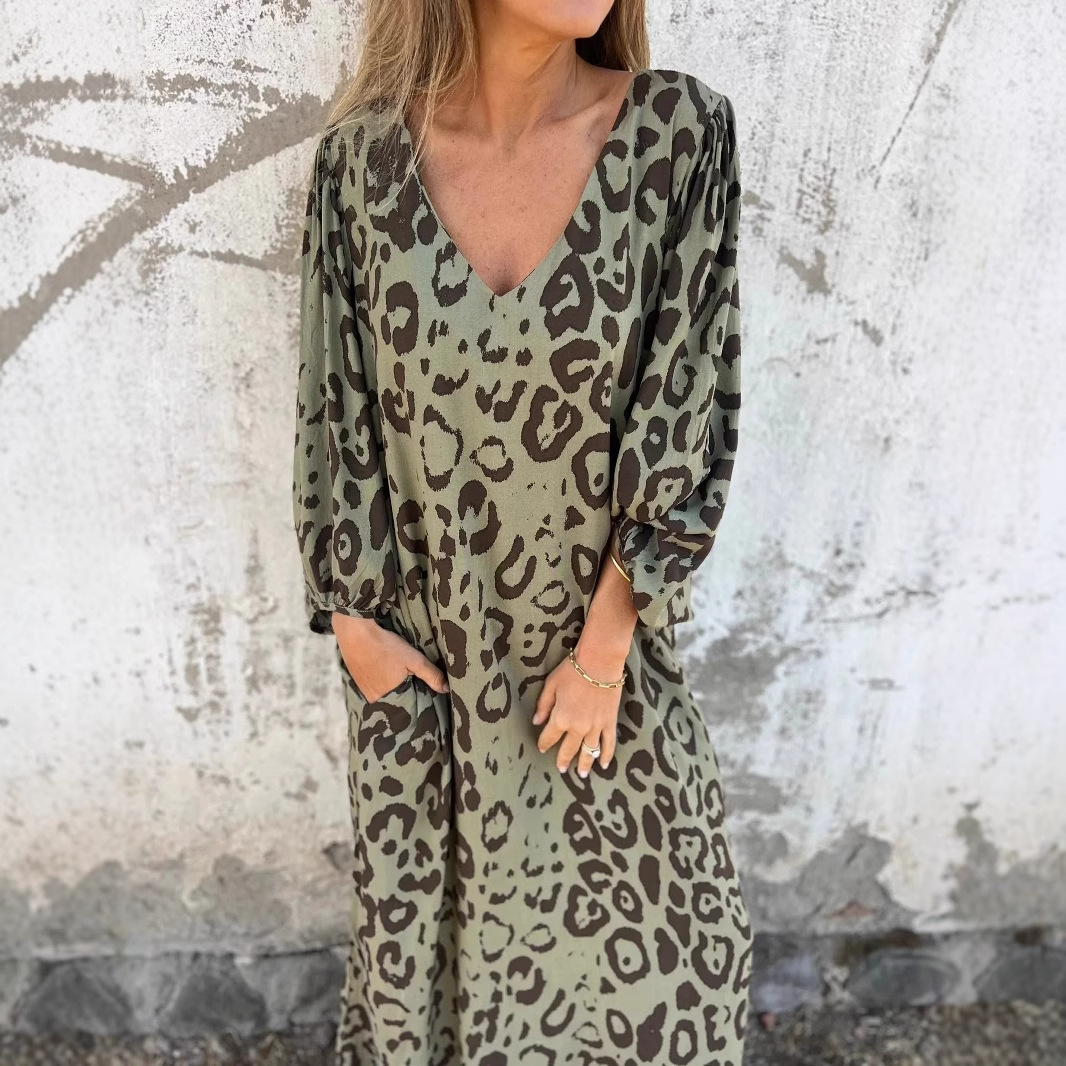 Denise | Leo-Muster-Kleid