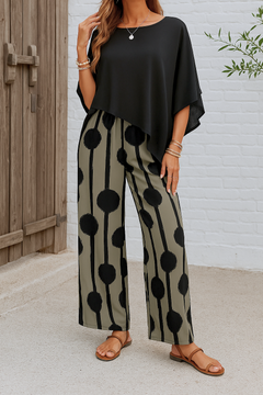 Nova™ | Elegantes 2-teiliges Set in Schwarz-Grau