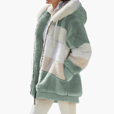 Damen jacke mit Kapuze und Reißverschluss