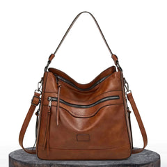 Muriel | Elegante Retro-Umhängetasche in Braun