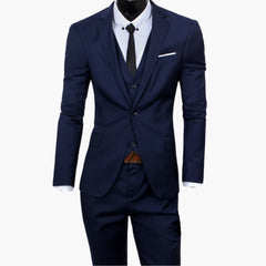 Eleganter Slim Fit Anzug - moderner Look für Herren zur Hochzeit in Marineblau