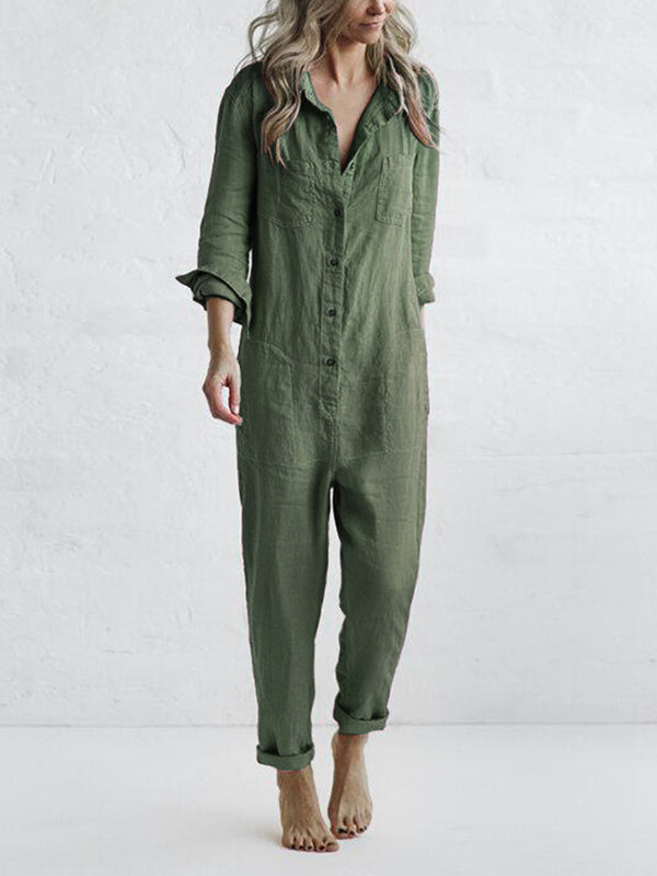 Nariko | Langärmeliger Jumpsuit