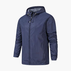 Wasserdichte Regenjacke für Herren mit Atmungsaktivem Material in Marineblau