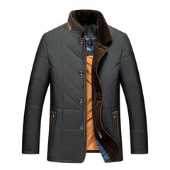 Alden | Winterjacke-Weste mit Stehkragen in Schwarz