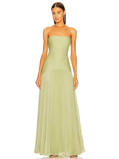 Zynella - Ärmelloses Maxikleid mit tiefem Taillenschnitt