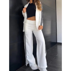 Evelyn | Blazer und Hosenanzug Set in Weiß