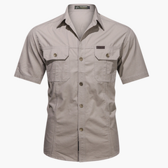 Leon | Cargohemd in Beige