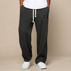 Thomas - Bequeme Locker-Sitzende Hose in Schwarz