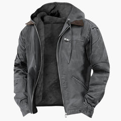 Wetterfeste Outdoorjacke für Herren in Grau