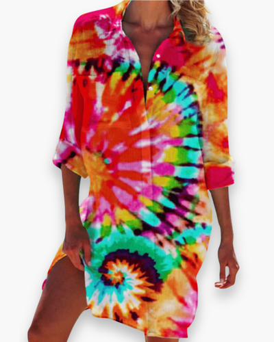 Damen Hemd Kleid für den Sommer | Leicht & Locker