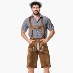 Traditionelle Lederhosen für Herren - Oktoberfest 2025 in Braun