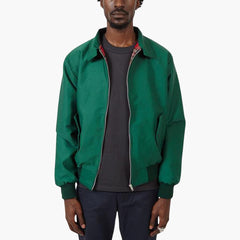Rippbündchen Harrington Jacke für Herren in Grün