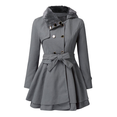 Emma - Elegante Jacke mit Kunstfellkragen