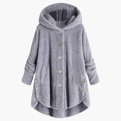 Damen jacke mit Kapuze und Knopfverschluss