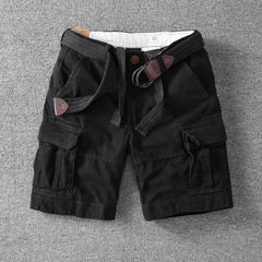 Lorthan - atmungsaktive Cargoshorts in Schwarz