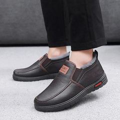 Winterschuhe Herren | Slip-On Mittlerer Schnitt Mit Innenfutter in Braun