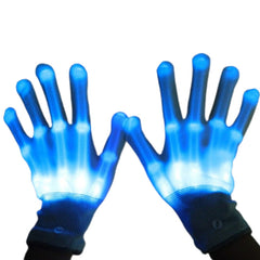 GlowHands – LED-Neon-Leuchthandschuhe in Blau