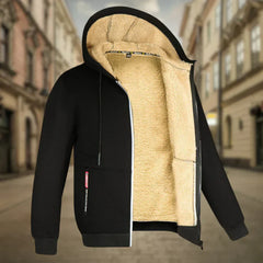Remy™ - Herren Fleece Hoodie in Schwarz