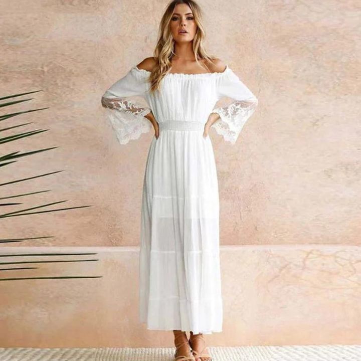 Langes Strandkleid